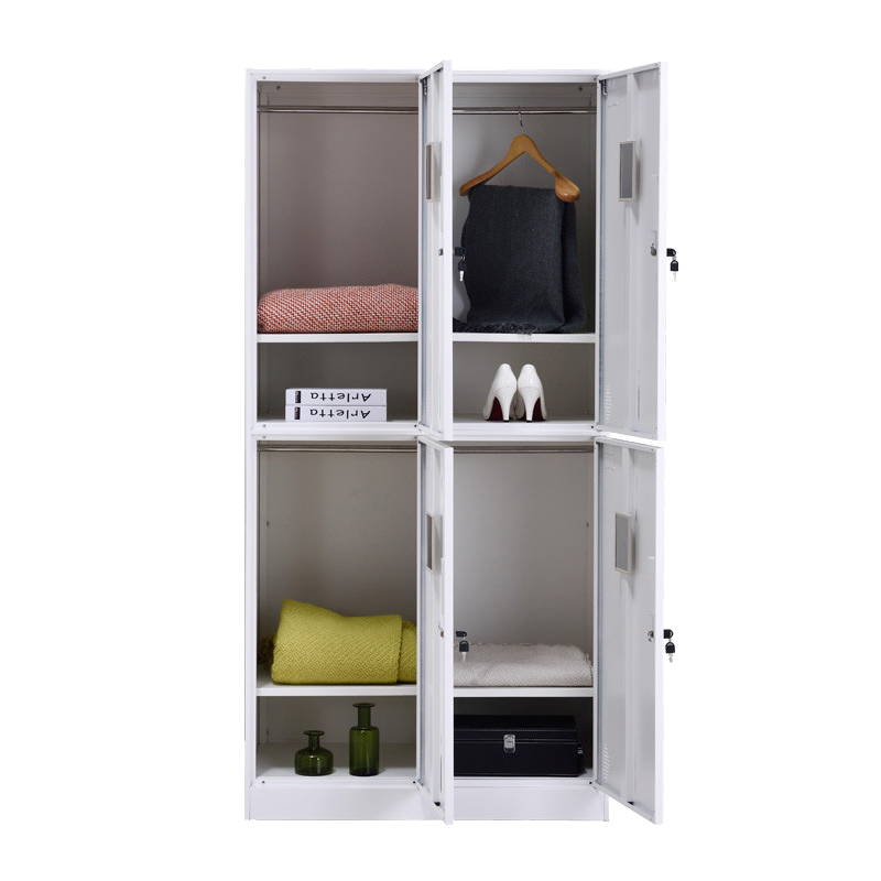臻远 ZY-GYGC-15拆装更衣柜窄边储物柜 纯白色四门高清大图