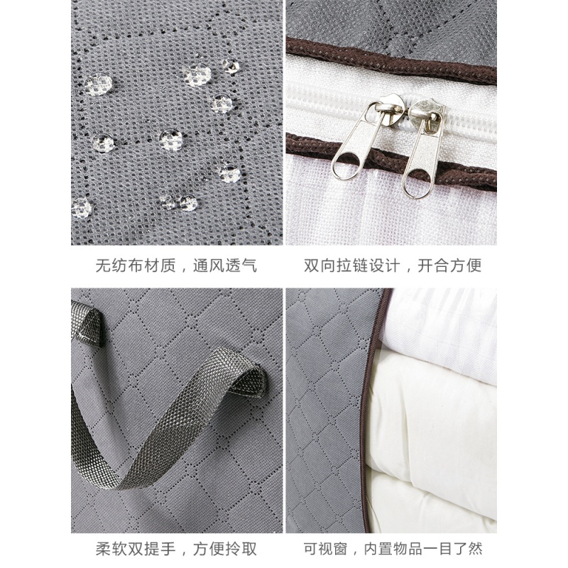 被子收纳袋家用行李袋装衣服搬家打包袋防潮大号衣物棉被整理袋子收纳袋 三维工匠高清大图