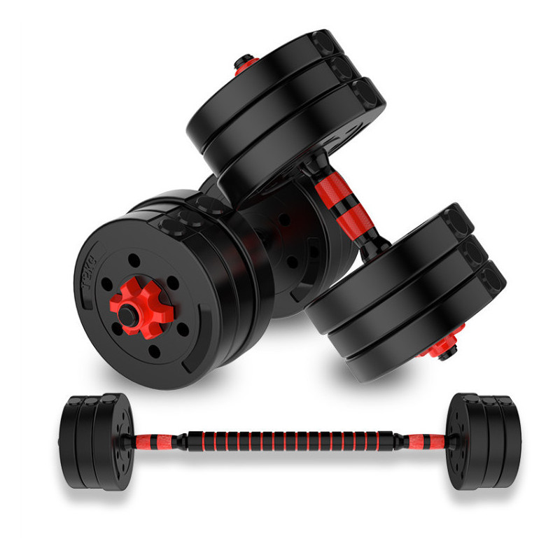 哑铃男士包胶杠铃健身器材练臂肌可调15203040kg家用环保