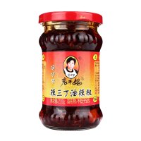 陶华碧老干妈辣三丁油辣椒210g拌饭酱拌面酱调味酱辣椒酱