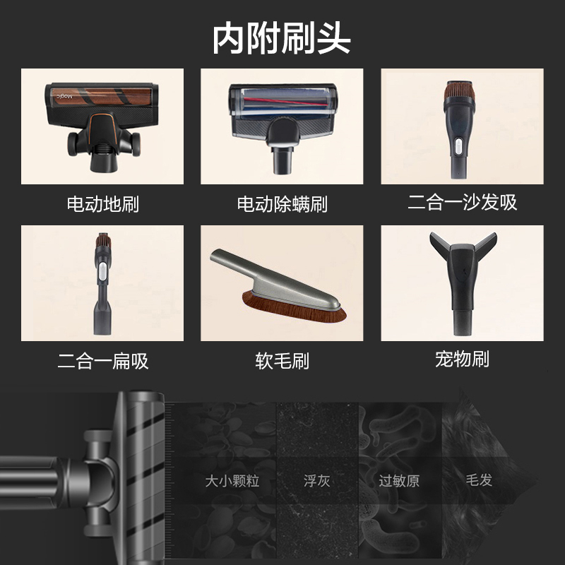莱克(LEXY)吸尘器M9 手持立式无线多功能吸尘器除尘除螨宠物家庭设计家用大吸力吸尘器车载吸尘器