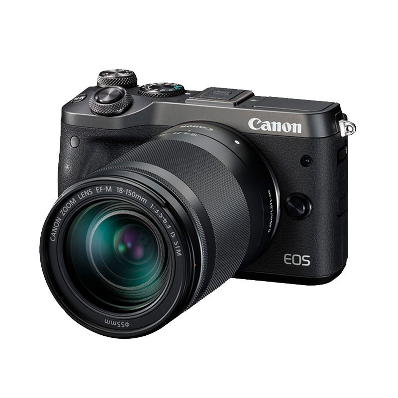 佳能(Canon)EOS M6(15-45镜头)黑色微单单镜头套装(2420万像素 触控翻转LCD 全像素双核对焦)高清大图