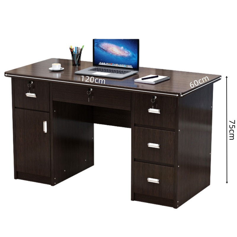 豫龙都 办公桌电脑桌 1.2m 张高清大图