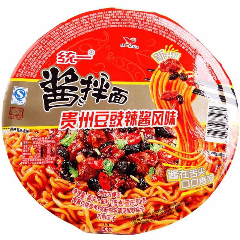 统一 酱拌面（贵州豆鼔风味）115g/碗
