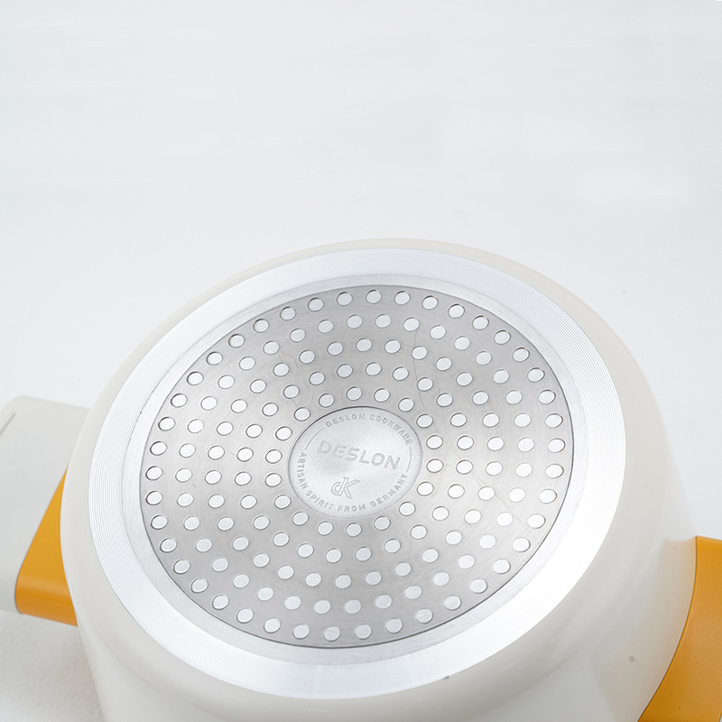 德世朗(DESLON)--银月麦饭石不粘锅两件套 不粘涂层 磁炉通用不粘锅DFS-TZ952A高清大图