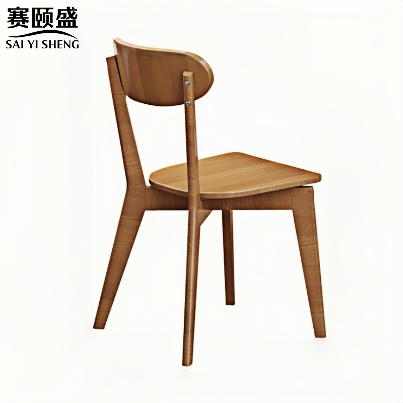 赛颐盛原木色餐桌椅高清大图