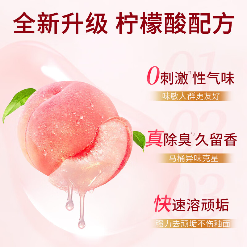 SuKGarden蔬果园元气白桃香氛洁厕剂500g/瓶高清大图