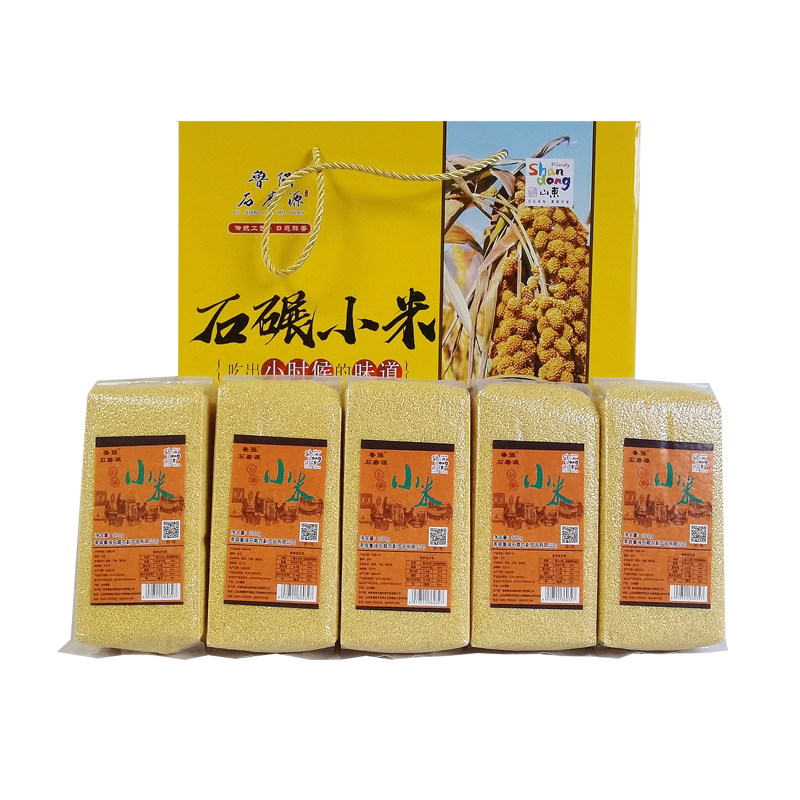 酥田sutian石碾小米礼盒500g5袋石磨低温月子小米视频