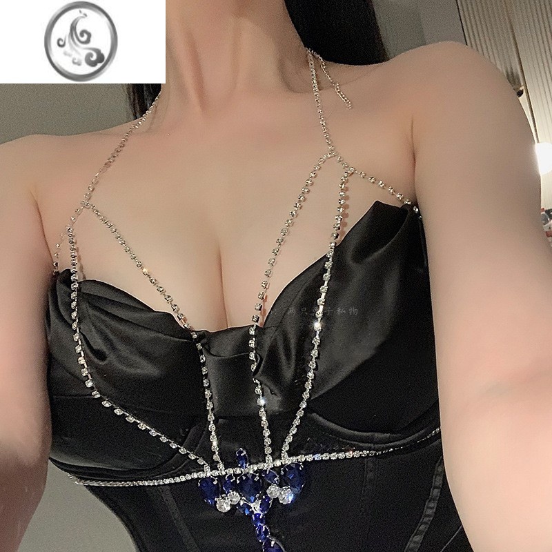 JiMi~蠢蠢欲动氛围感性感流苏钻饰身体链百搭优雅简约辣妹女 494 均码