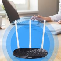 TP-LINK TL-WR886N百兆版 家用无线路由器百兆2.4GWIFI穿墙王3天线450M光纤宽带小中大户型别墅级智能高速网络覆盖手机APP远程管理调试设置tplink