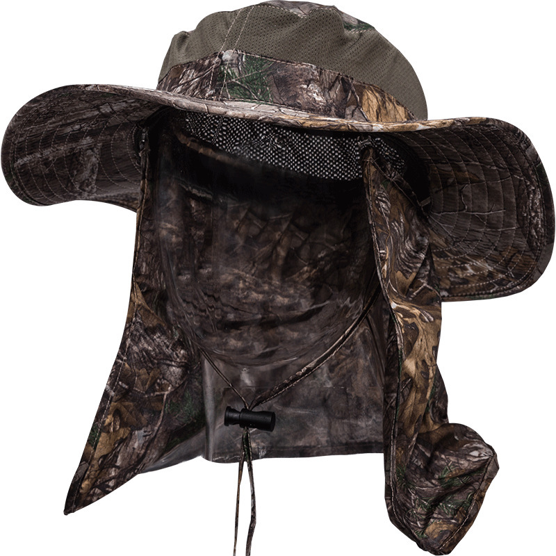 佳钓尼钓鱼遮阳防蚊帽子男士垂钓防晒装备防蚊帽户外路亚透气夏季