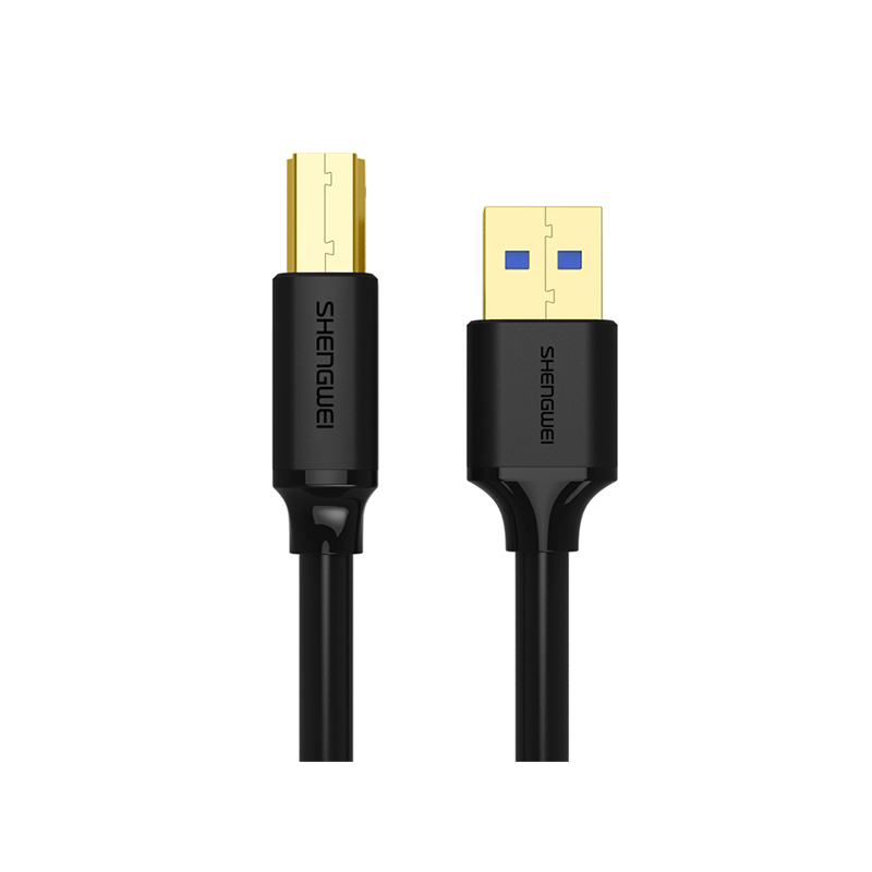 胜为(shengwei)UT-1010 1米/根 USB3.0 方口打印机数据线(计价单位:根)黑色