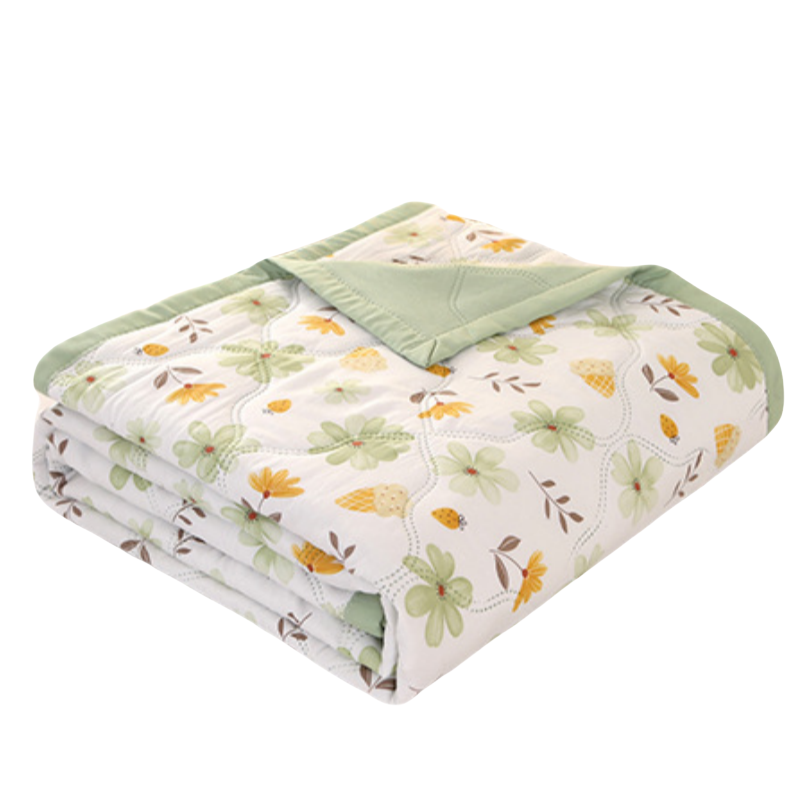 蕃蒂薄被水洗棉夏被夏凉被条高清大图