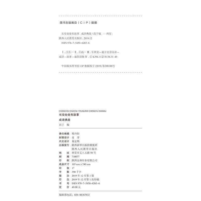 [正版]长安处处有故事 成语典故 高宇大哥樊登作序何清麦子音频大唐人文历史读物陕西旅游书籍旅游攻略地域群众文化高清大图