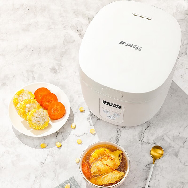 山水(SANSUI) 家用多功能电饭煲 SF-133 白色高清大图