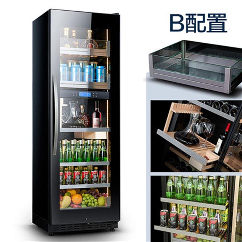 尊堡 恒温冰吧酒柜双温风冷红酒柜家用客厅冰箱茶叶饮品玻璃冰柜 酒柜款高清大图