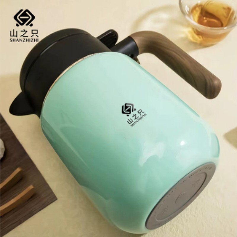 山之只 不锈钢水壶浅绿色可定制 1000ML 个高清大图