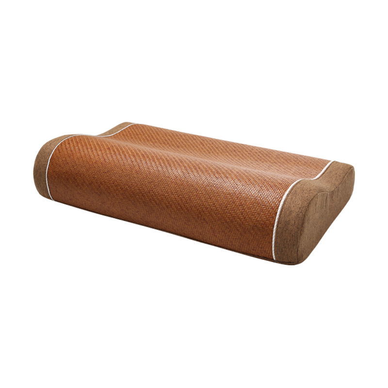 美帮汇夏天藤席凉枕多功能颈椎枕头颈部助家用记忆棉单人枕男高清大图