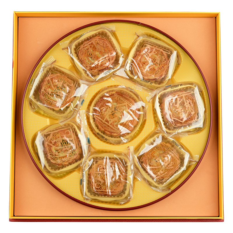 金九月饼七星伴月875g经典伍仁传统工匠真材实料