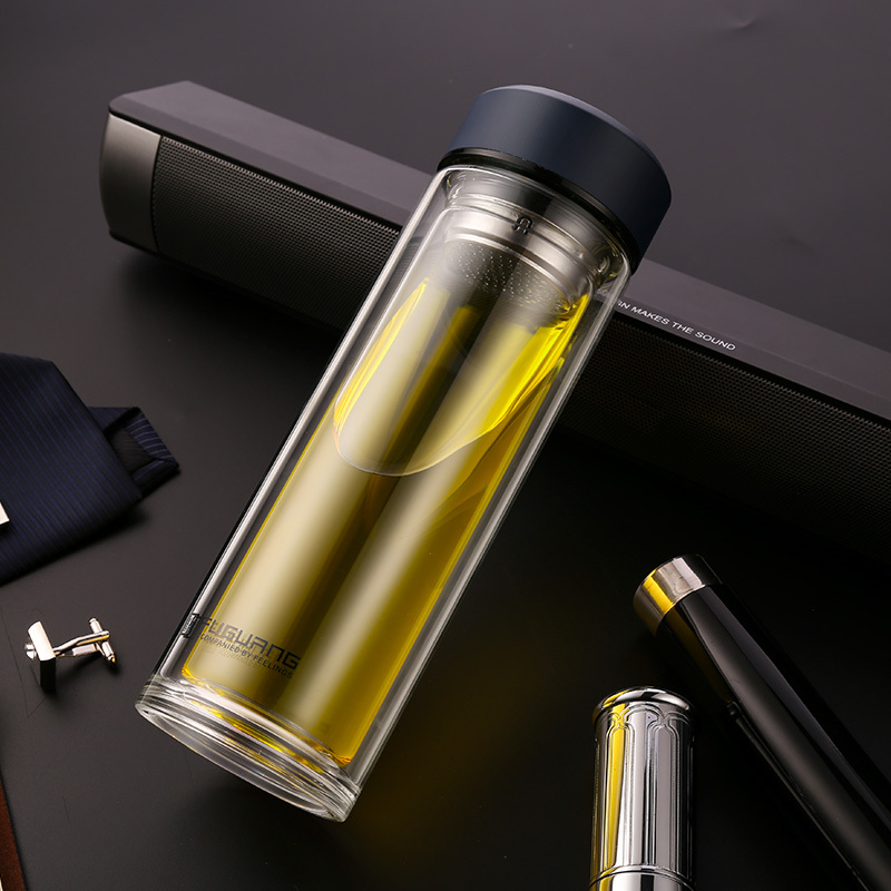 富光 双层玻璃杯350ML G1416-350 （30件/箱，90件起订，整箱发货）