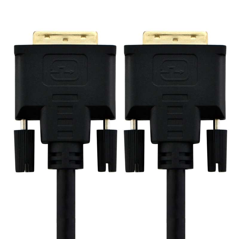 酷比客(L-CUBIC) DVI线(24+1)黑色5M 24+1DVI-DVI转接线显示器