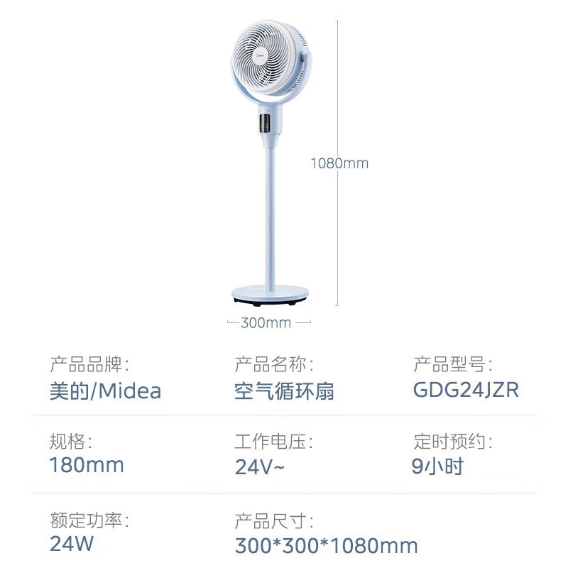美的(Midea)电风扇GDG24JZR高清大图