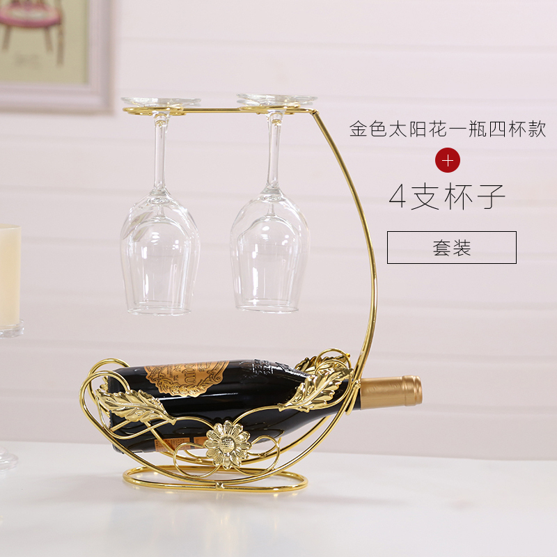 工匠时光创意红酒架摆件酒杯挂架葡萄酒架子居家高脚杯架子