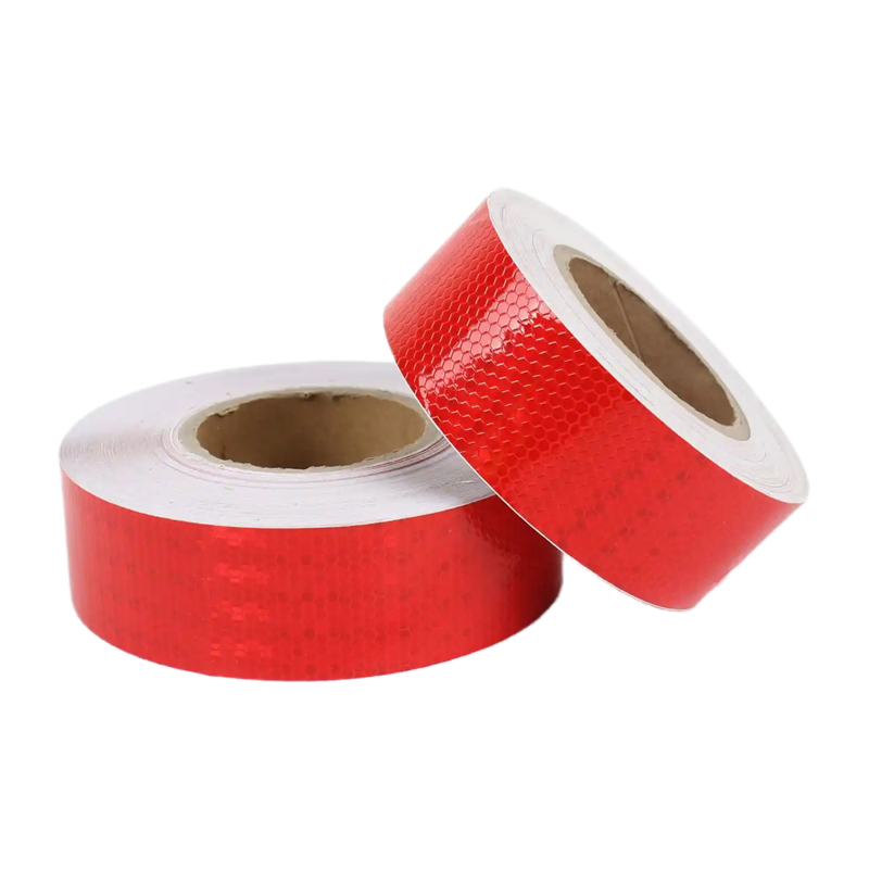 途务 反光警示胶带 红色晶格5cm*25m 卷高清大图