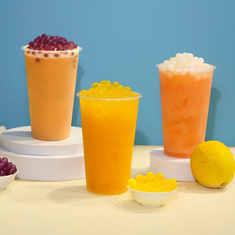 奕方爆爆珠大罐奶茶椰果水果味爆爆珠寒天晶球冰粥奶茶爆蛋批发 原味