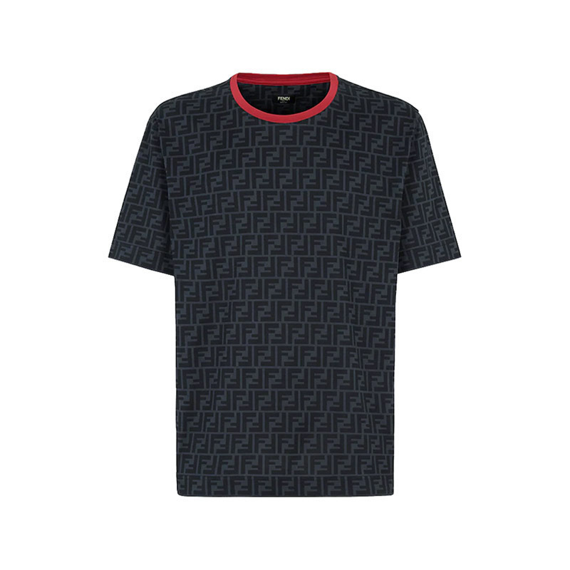 芬迪 fendi 男士棉质宽松版圆领短袖t恤fy0936 a6zu