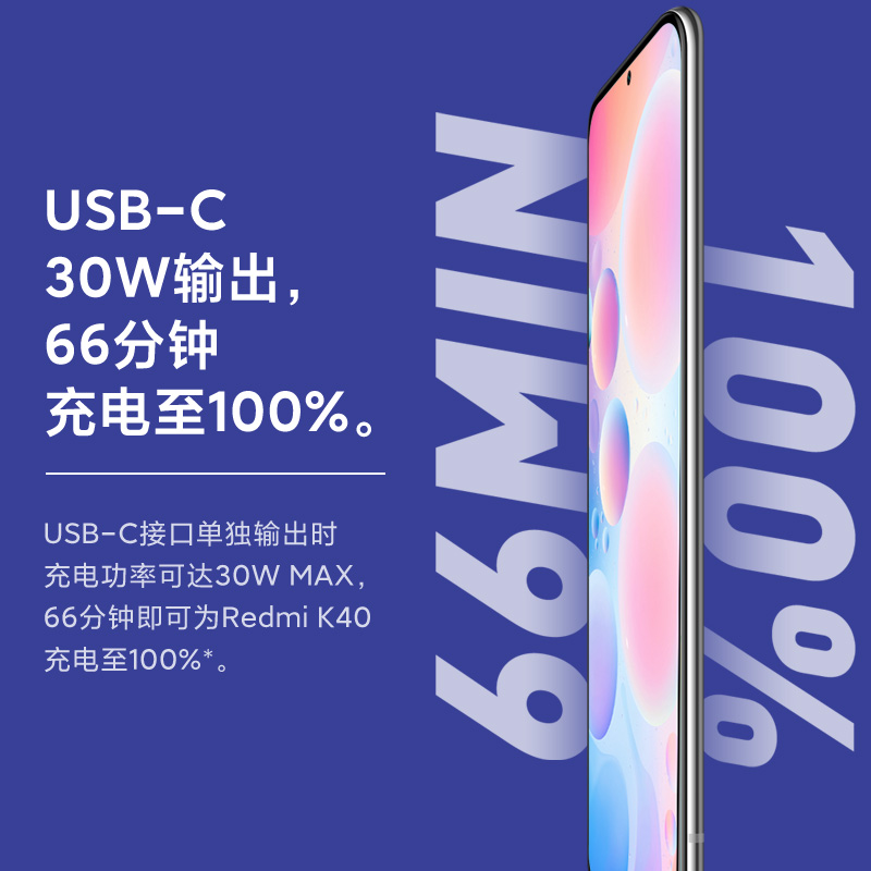 ZMI紫米10000mAh迷你移动电源小巧便携PD30W快充苹果20W充电宝适用于iPhone12小米红米k40至尊黑高清大图