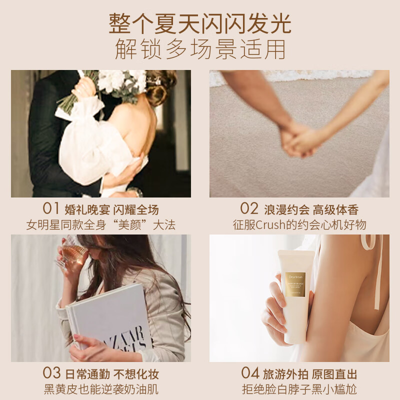 Dear Irean独特艾琳 身体素颜霜120ml 约会懒人霜 肤色自然透亮高清大图