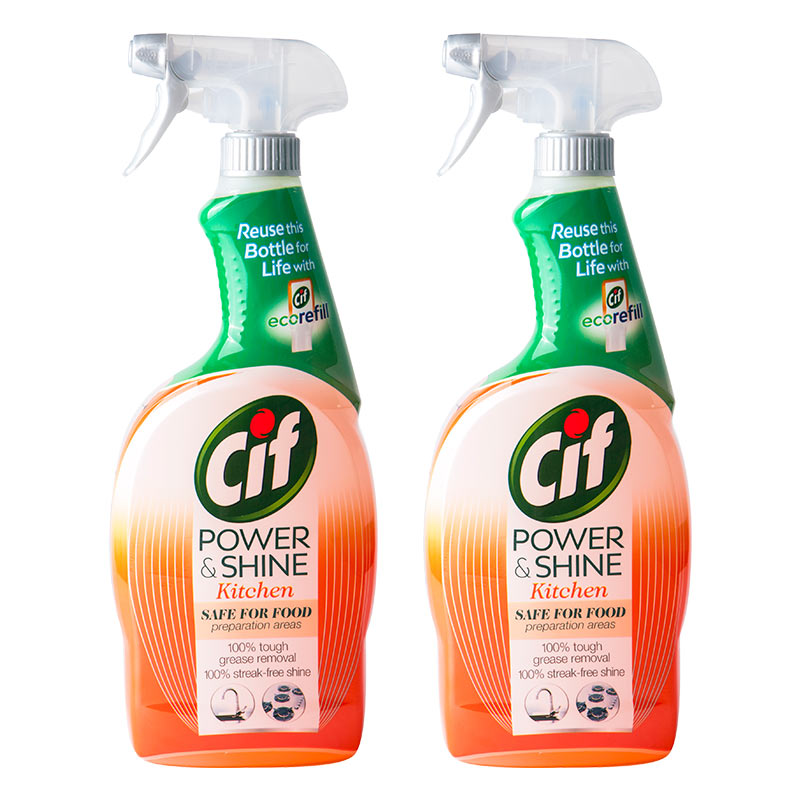 英国进口Cif晶杰厨房亮泽清洁剂700ml*2