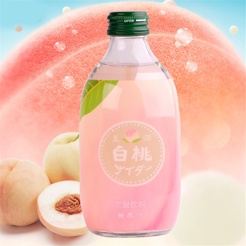 日本进口 友升 白桃味汽水 300ml*5瓶