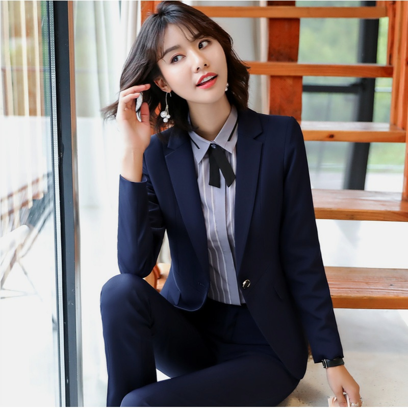 酒店工作服春秋冬新款女饭店前台经理领班西装ol正装马甲职业套装