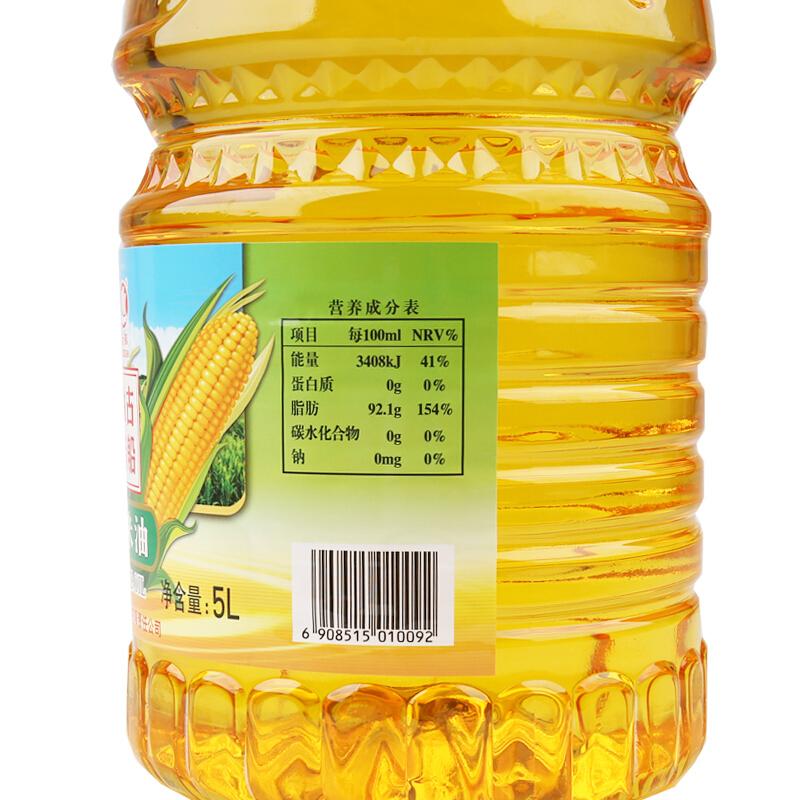 古船玉米油5L 压榨一级 非转基因 家庭食用油