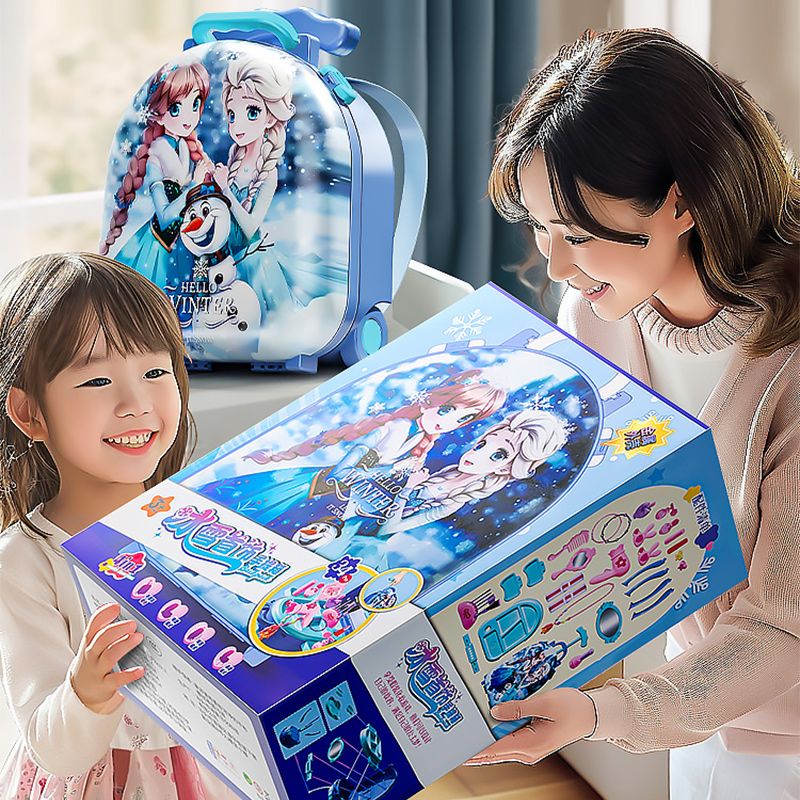 儿童女孩冰雪梳妆台过家家玩具爱莎艾莎爱沙公主宝宝生日礼物3750高清大图