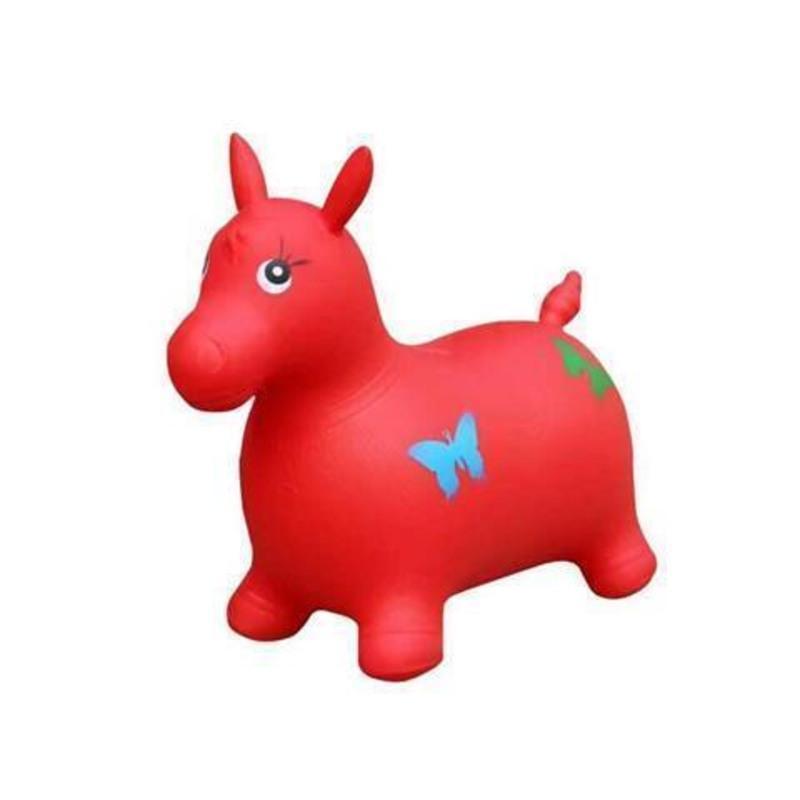 红色大号加厚红色马默认特价50首音乐充气马玩具跳跳马大号加厚户外