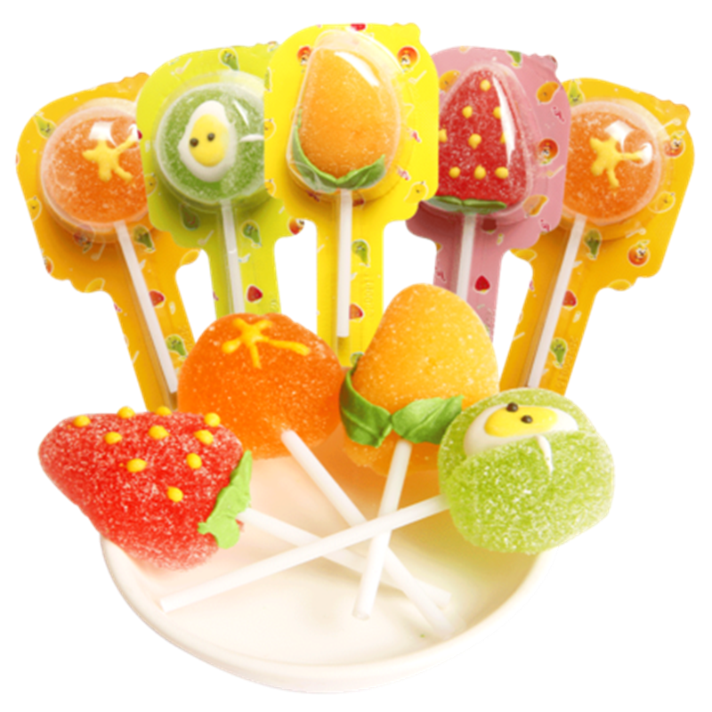 宅小翠水果糖500g水果抱抱儿童糖果网红零食创意棒棒糖休闲零食