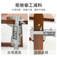 老竹匠 现代简约书桌家用简易办公桌懒人床上笔记本电脑桌学生写字桌多功能租房卧室飘窗桌楠竹学习桌