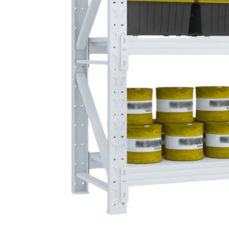 攸启隆灰白货架三层高清大图