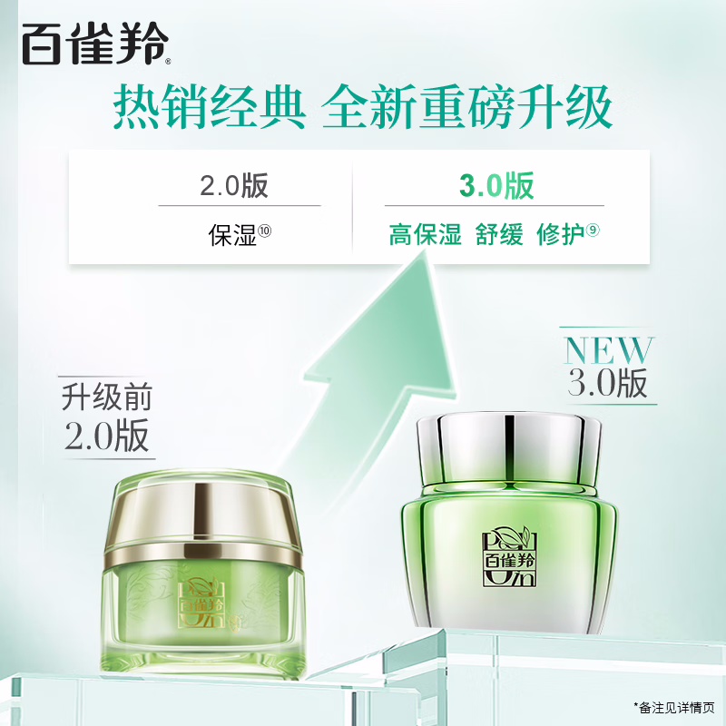 (PECHOIN)百雀羚面霜 水能量焕颜霜50g 滋润营养 新老款随机发高清大图