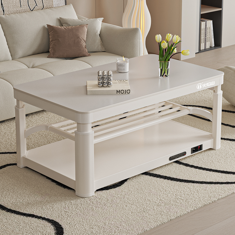 火焰山2025新款升降电暖茶几客厅家用电暖桌取暖桌烤火炉一体高清大图