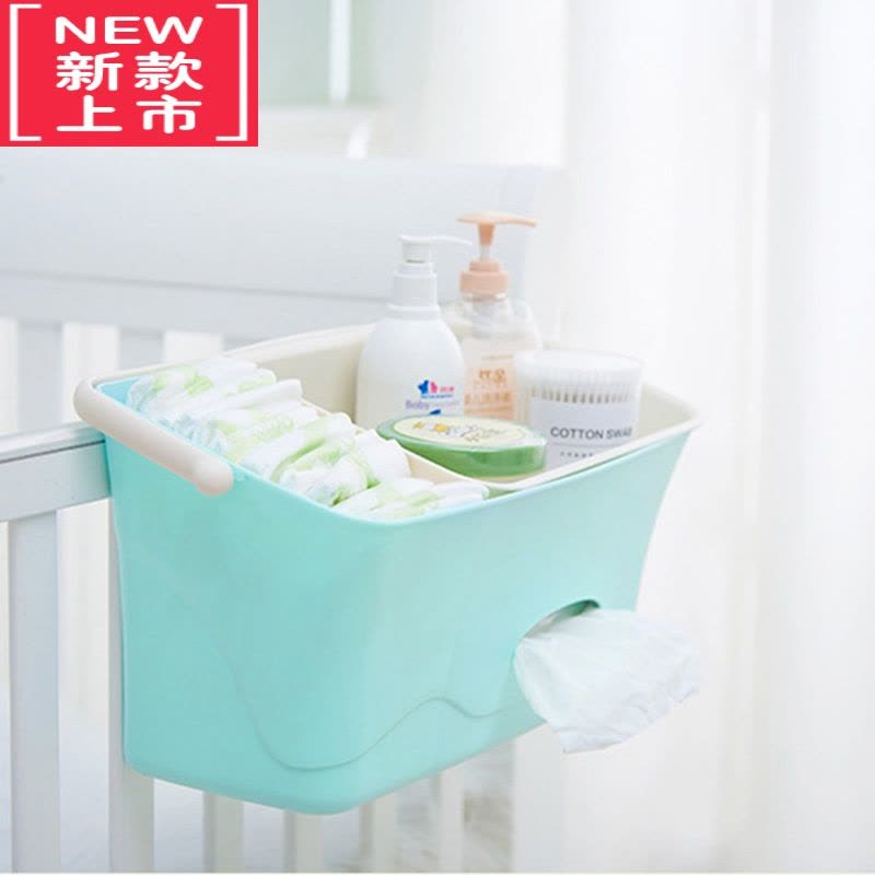 可莉允婴儿床挂篮床边收纳盒多功能尿布尿不湿挂袋挂篮整理储物箱置物架图片
