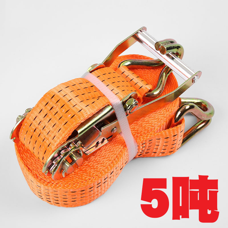 拉紧器捆绑带固带收紧带捆绑器编织带货车紧绳器棘轮钢钩10x