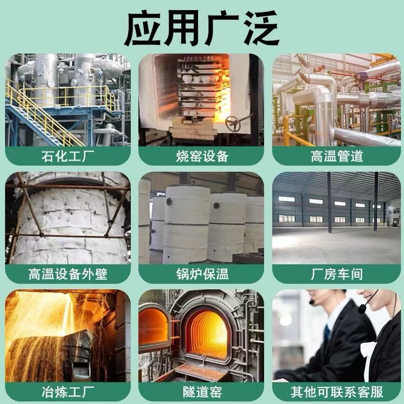 伟鹏双兴 陶瓷纤维针刺毯保温防火棉 0.61米*3米*50mm 卷高清大图