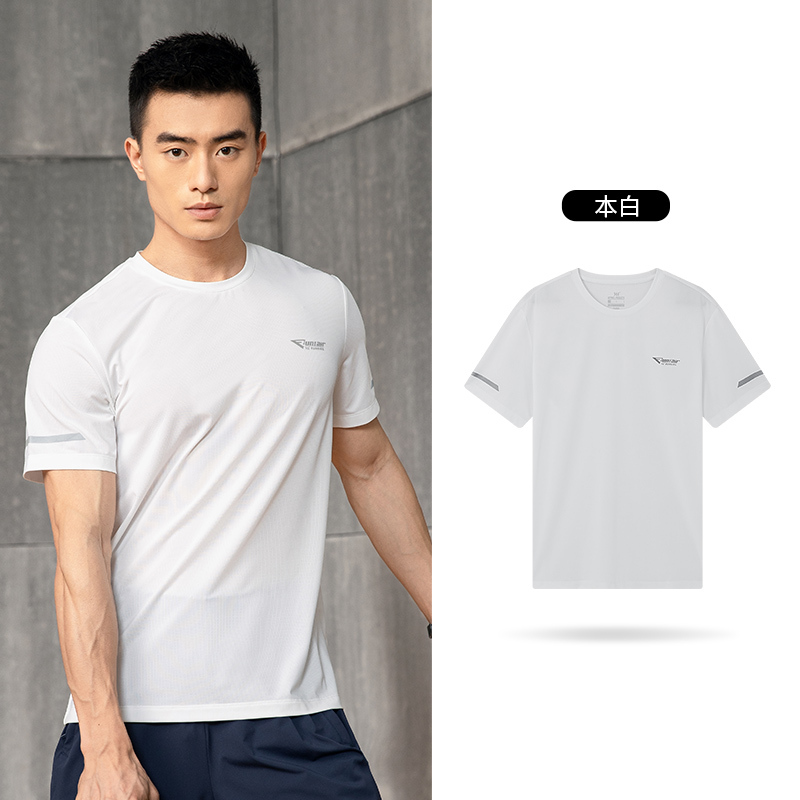 361运动t恤男新款圆领上衣常规版型透气短袖男子视频