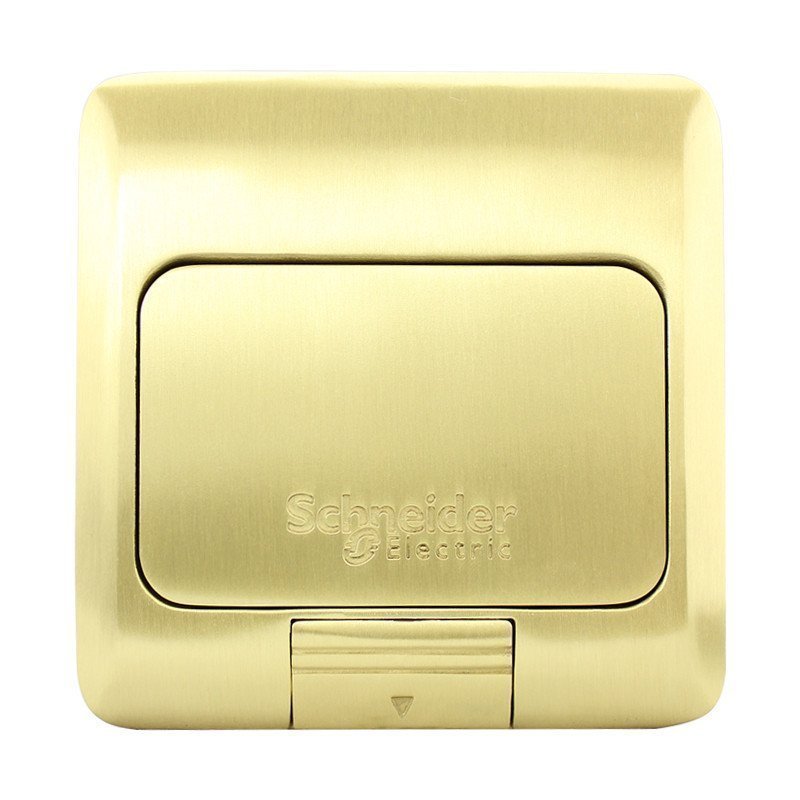 施耐德电气(Schneider Electric) 铜质 弹出式弹起式插座 五孔地插 地面插座