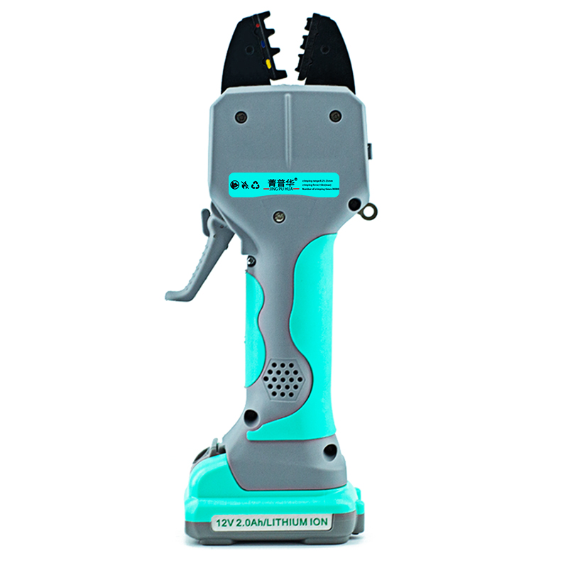 菁普华充电式冷压端子压线钳电动压接钳GNE-5OML台高清大图