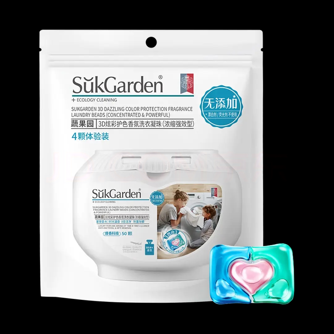 SukGarden蔬果园3D洗衣凝珠(浓缩强效型)10g*4颗0034